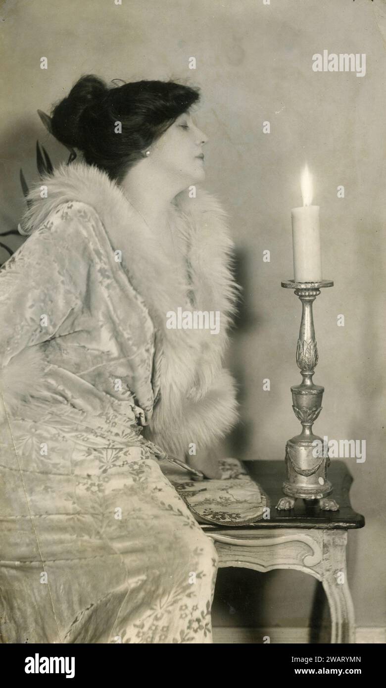 L'attrice teatrale inglese Beatrice Stella Tanner, alias Mrs. Patrick Campbell, anni '1890 Foto Stock