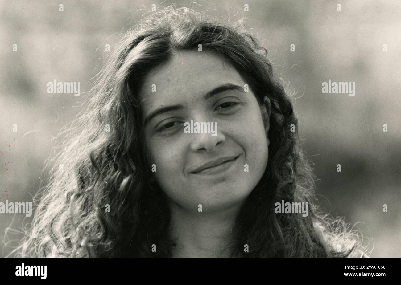 Attivista politica italiana Micaela Francisetti, Italia anni '1980 Foto Stock