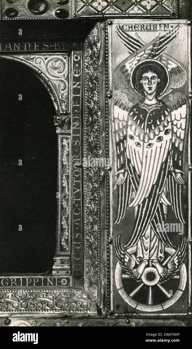 Arte romanica bizantina: Angelo Cherubin, alto medioevo Foto Stock