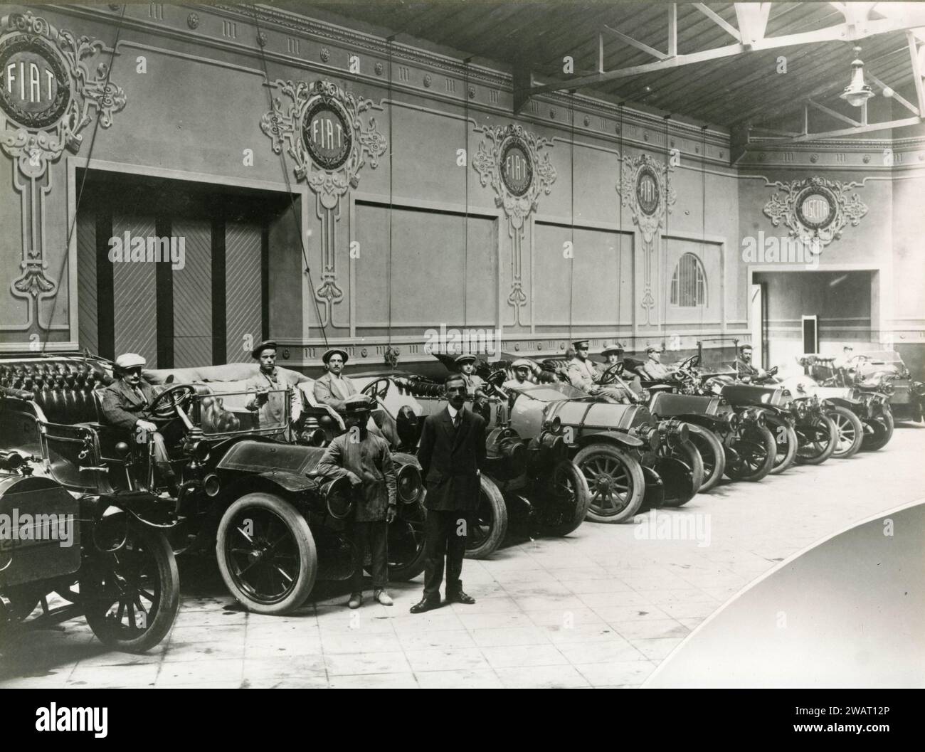 Mostra FIAT 16-20 HP, Torino, Italia anni '1900 Foto Stock