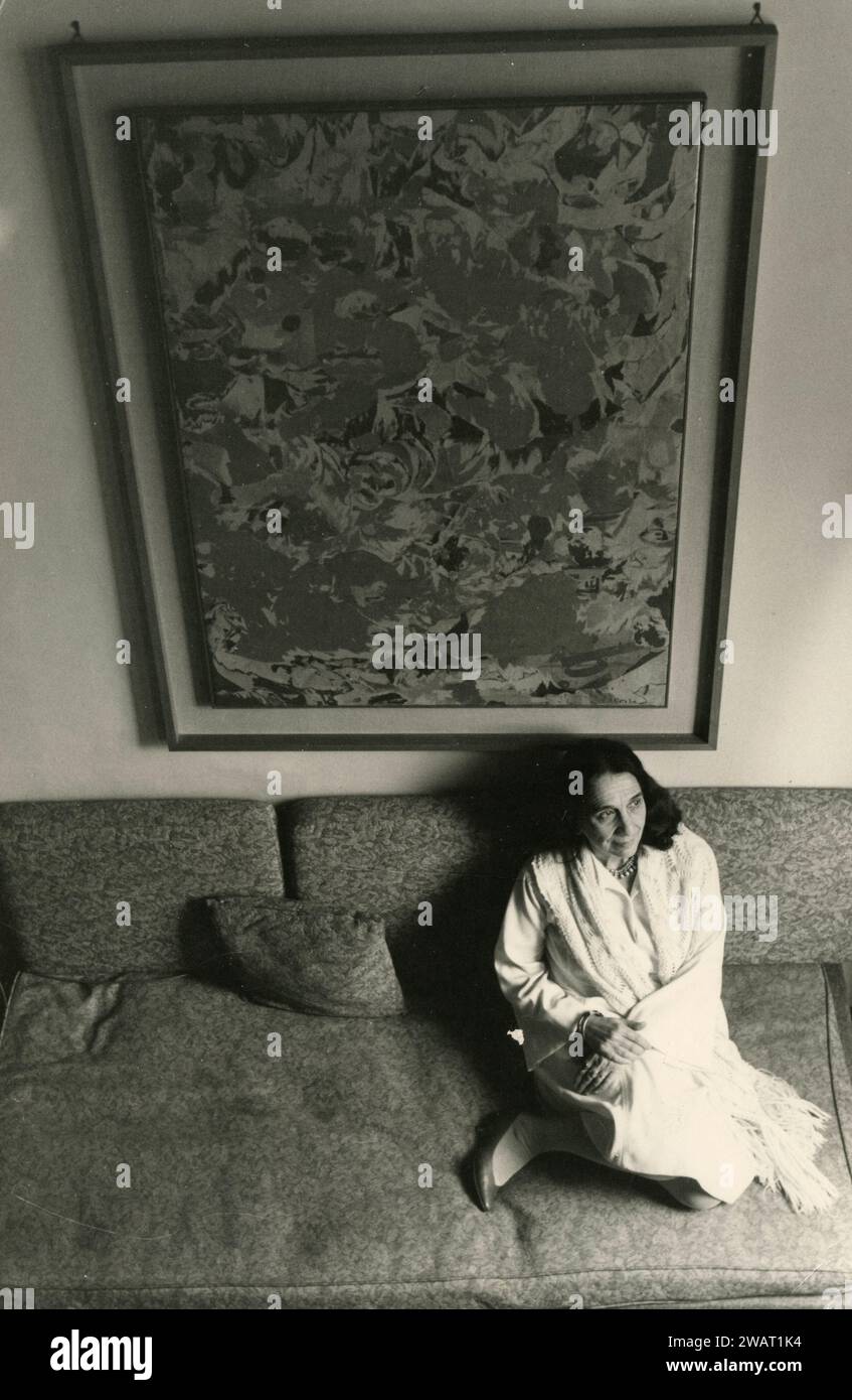 Scrittrice e drammaturga italiana Lucia Drudi Demby, Italia anni '1980 Foto Stock