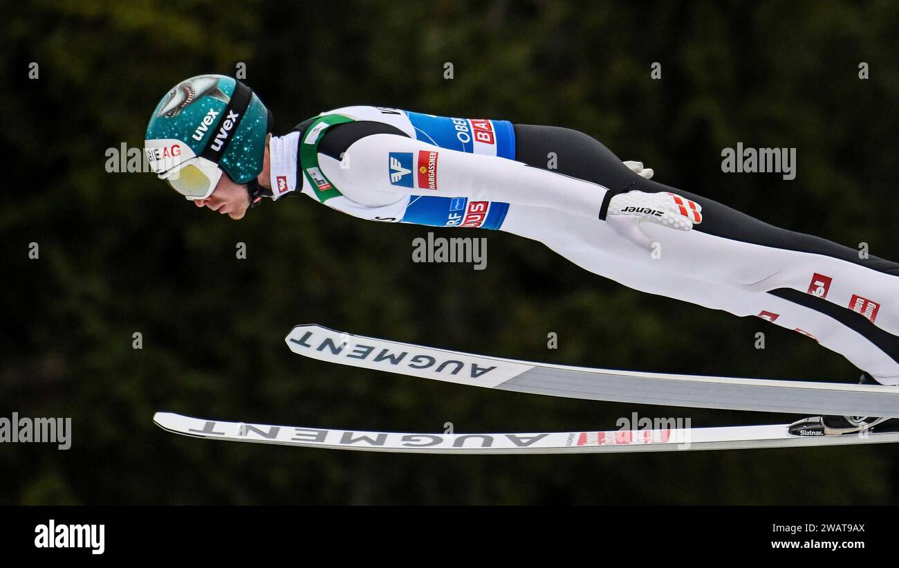 28.12.2023, Orlen Arena, Oberstdorf, GER, 72. Vierschanzentournee, Auftaktspringen in Oberstdorf, im Bild Michael Hayboeck (AUT, #47) foto ? Nordphoto GmbH / Hafner Foto Stock