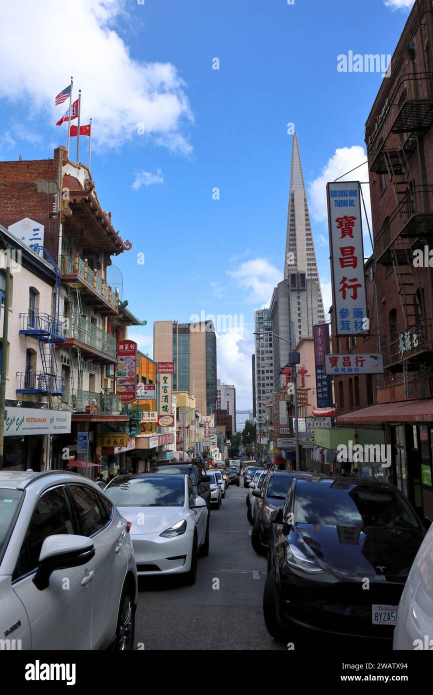 Immagine editoriale San Francisco 11 novembre 2023: Chinatown Foto Stock