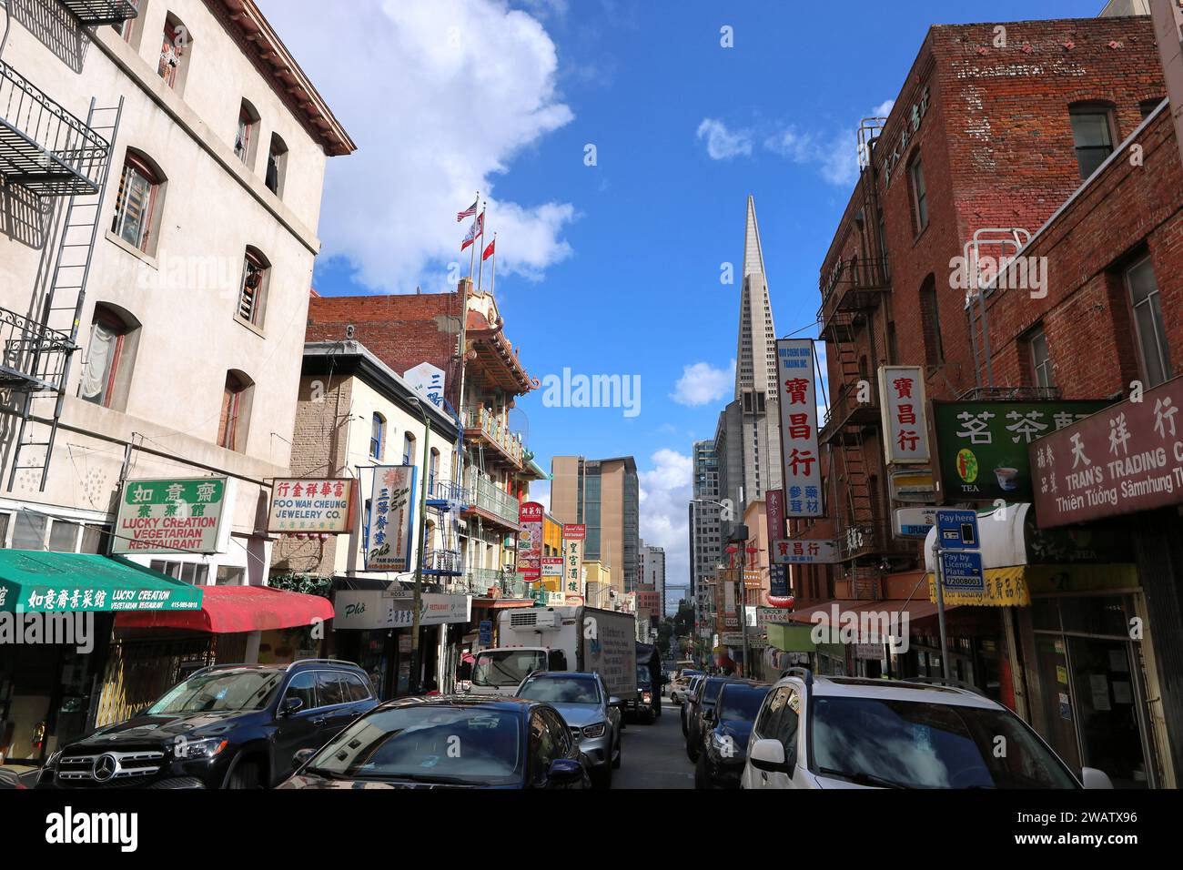 Immagine editoriale San Francisco 11 novembre 2023: Chinatown Foto Stock