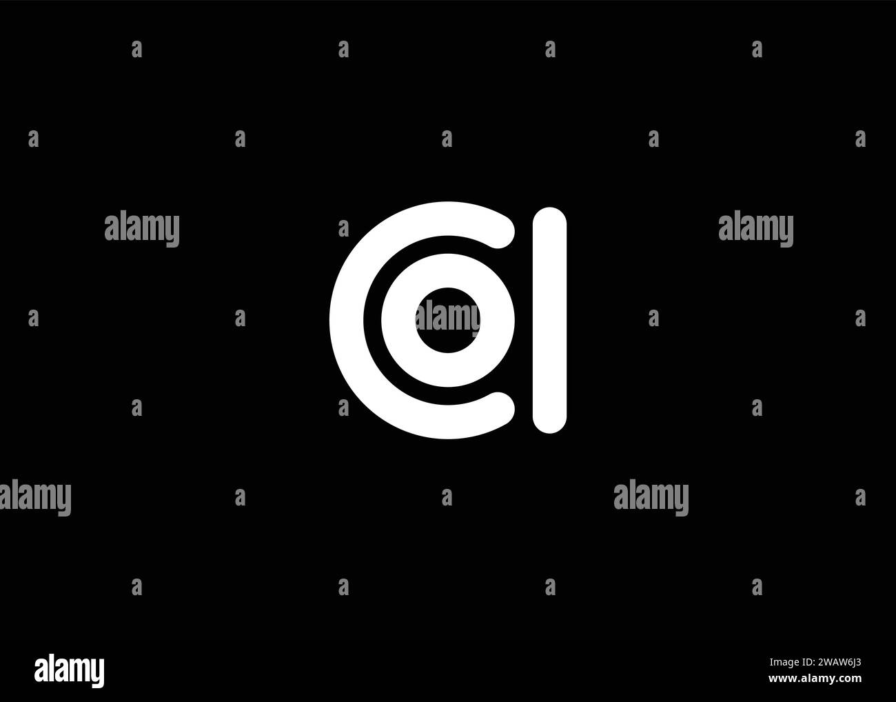 Modello di design del logo con monogramma vettoriale lettera A. Illustrazione Vettoriale
