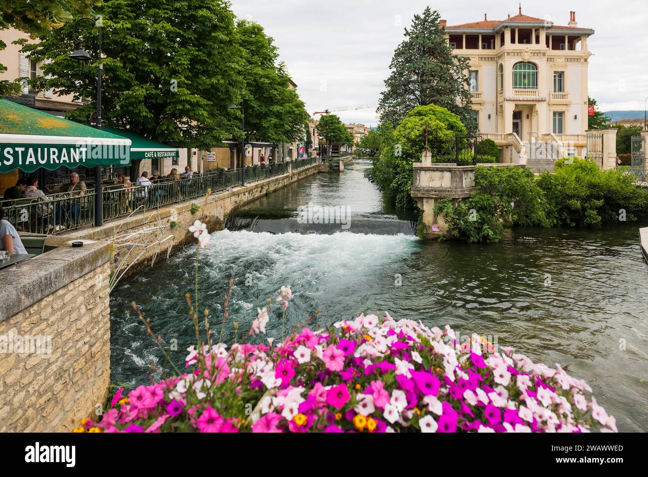 L'Isle-sur-la-Sorgue, dipartimento Vaucluse, Provenza, Provenza-Alpi-Costa Azzurra, Francia Foto Stock