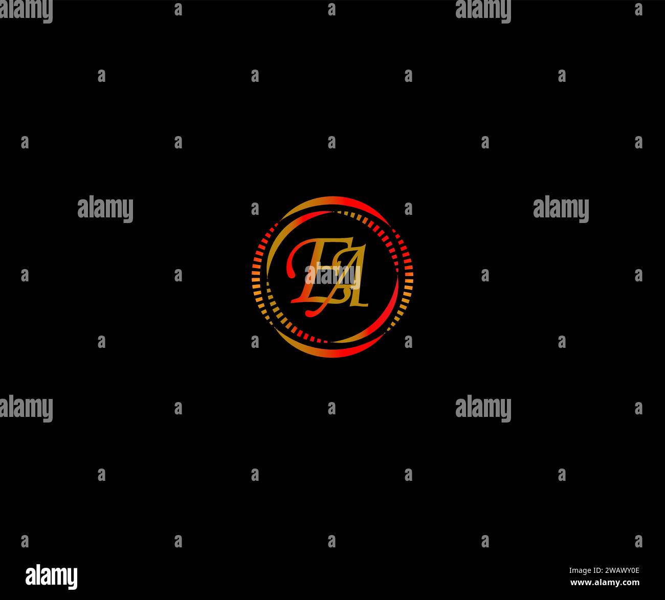 Design del logo EA Last Illustrazione Vettoriale