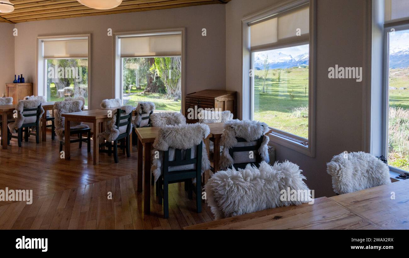 Estancia Cristina, Lago Argentino, Parque Nacional Los Glaciares, Patagonia, Argentina Foto Stock