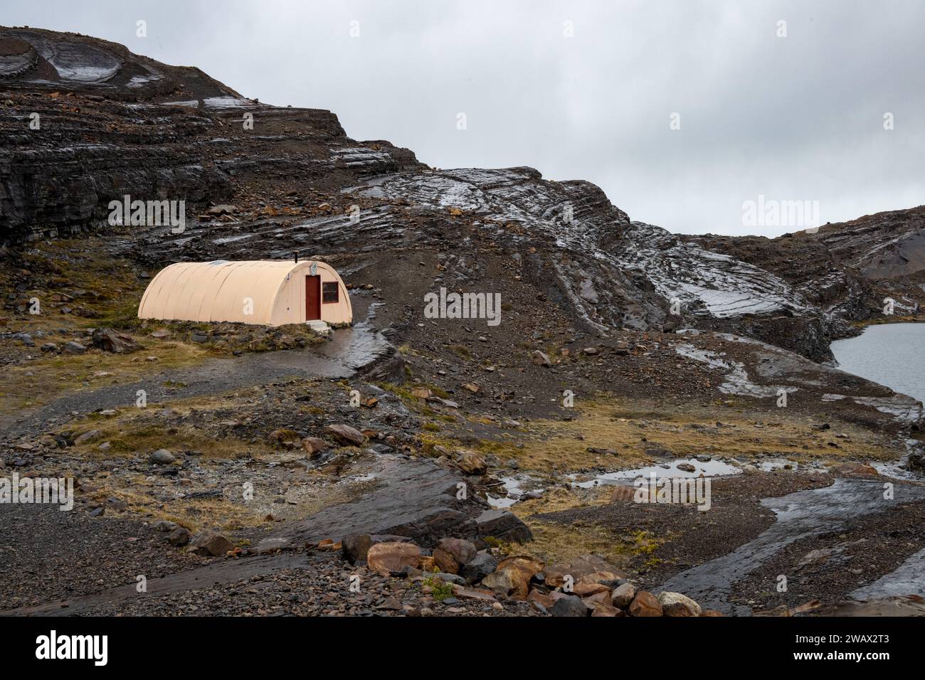 Punto panoramico del ghiacciaio Upsala, Estancia Cristina, Patagonia, Argentina Foto Stock