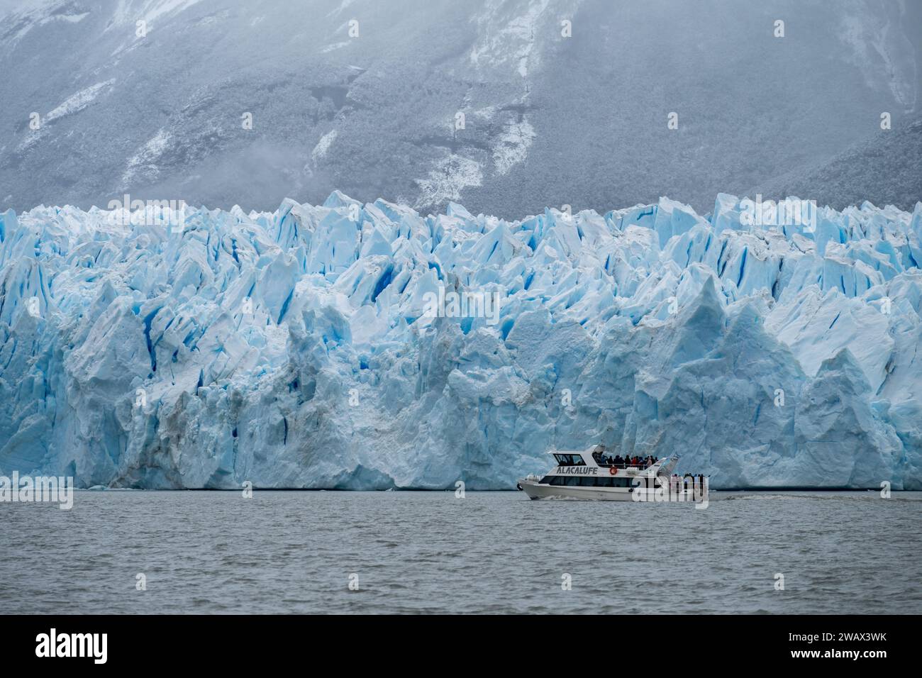 Ghiacciaio Perito Moreno, Los Glaciers NP, El Califate, Argentina Foto Stock