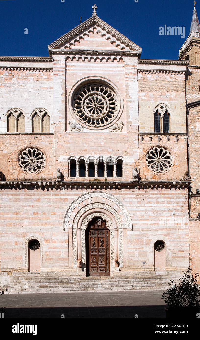 Italia Umbria Foligno: Cattedrale di San Feliciano - IX - X secolo Foto Stock