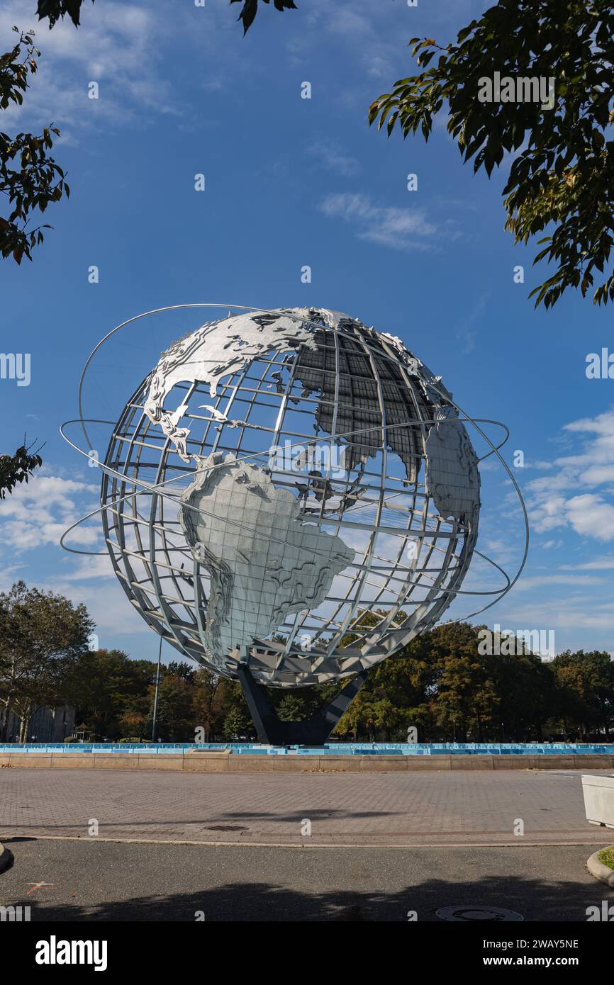 New York, Queens, Arthur Ashe Stadium Park Foto Stock