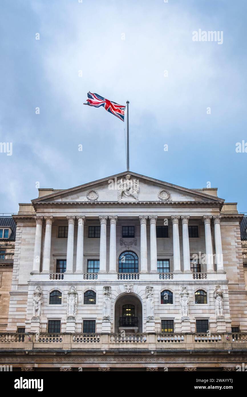 La Banca d'Inghilterra, Londra, Regno Unito Foto Stock