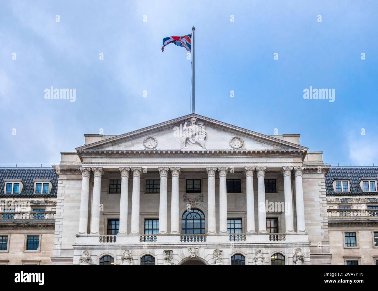 La Banca d'Inghilterra, Londra, Regno Unito. Foto Stock