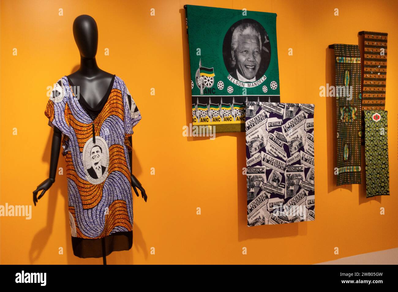 Mostra Africa Fashion al Brooklyn Museum di Brooklyn New York Foto Stock