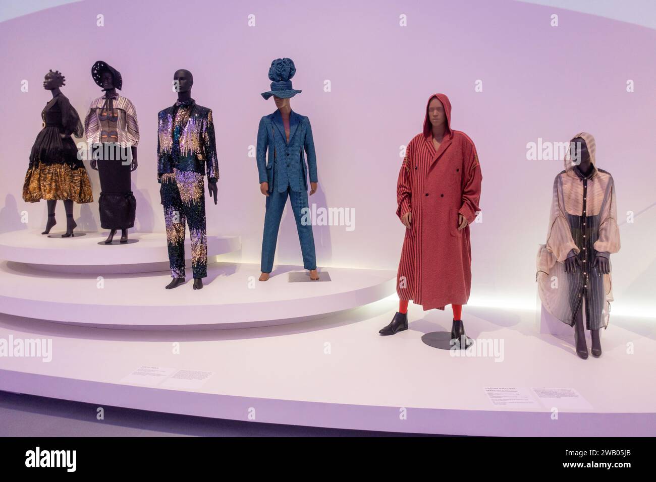 Mostra Africa Fashion al Brooklyn Museum di Brooklyn New York Foto Stock