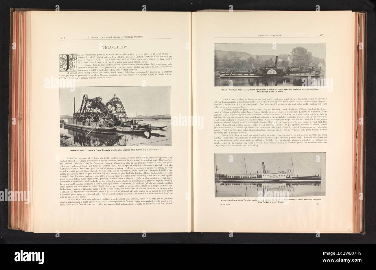Graafmachine, anonimo, c. 1890 - in o prima del 1895 stampa fotomeccanica Praga cartaceo scavare (processo industriale). macchine; parti di macchine; utensili ed apparecchi Foto Stock