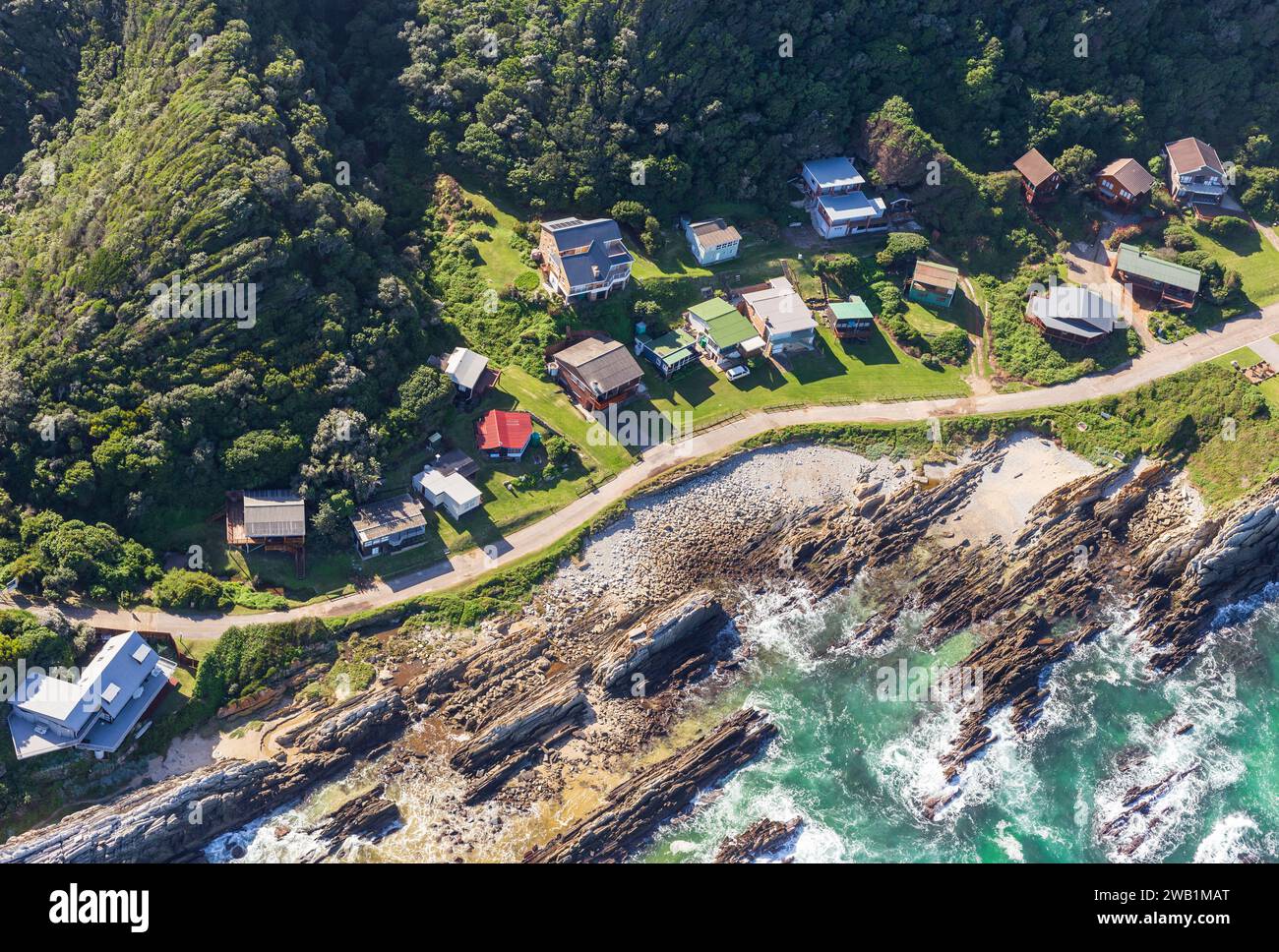 Eersterivierstrand situata nella provincia del Capo Orientale in Sudafrica. Foto Stock