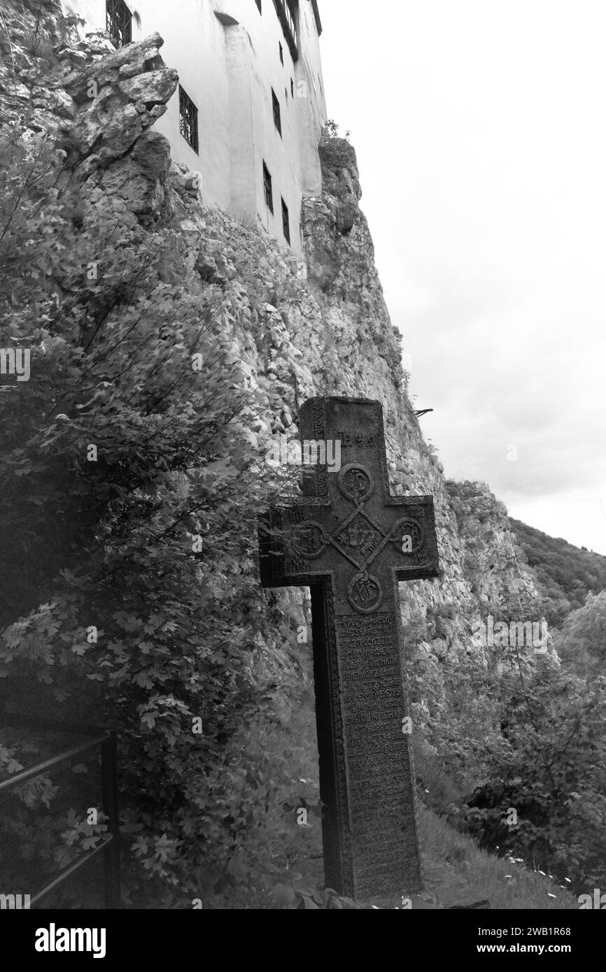 Castello di Bran (a volte chiamato Dracula), al confine con la Transilvania, Romania Foto Stock