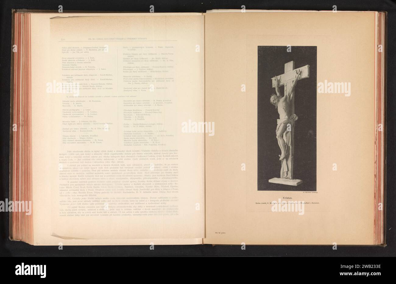Crocifisso, anonimo, c. 1891 - in o prima del 1895 stampa fotomeccanica Praga collotipo carta Altarcross, Crucifix Foto Stock