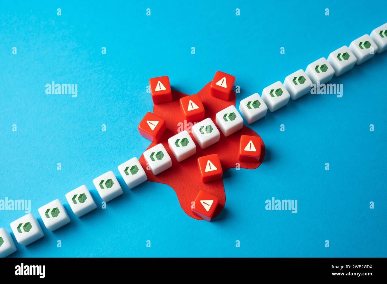 Rischi di investimento. Rischi di corruzione. Scarsa pianificazione finanziaria. Rischio di inflazione. Il crollo del valore degli asset. Audit, ispezioni e indagini Foto Stock