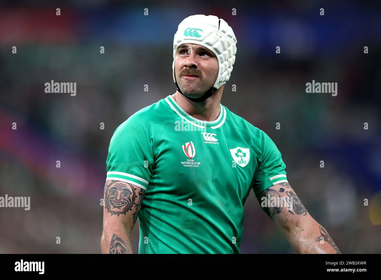 Foto del file datata 23-09-2023 di Mack Hansen. L'Irlanda ha subito un grave colpo di infortunio con l'ala Mack Hansen esclusa dal Guinness Six Nations Championship. Data di emissione: Lunedì 8 gennaio 2024. Foto Stock