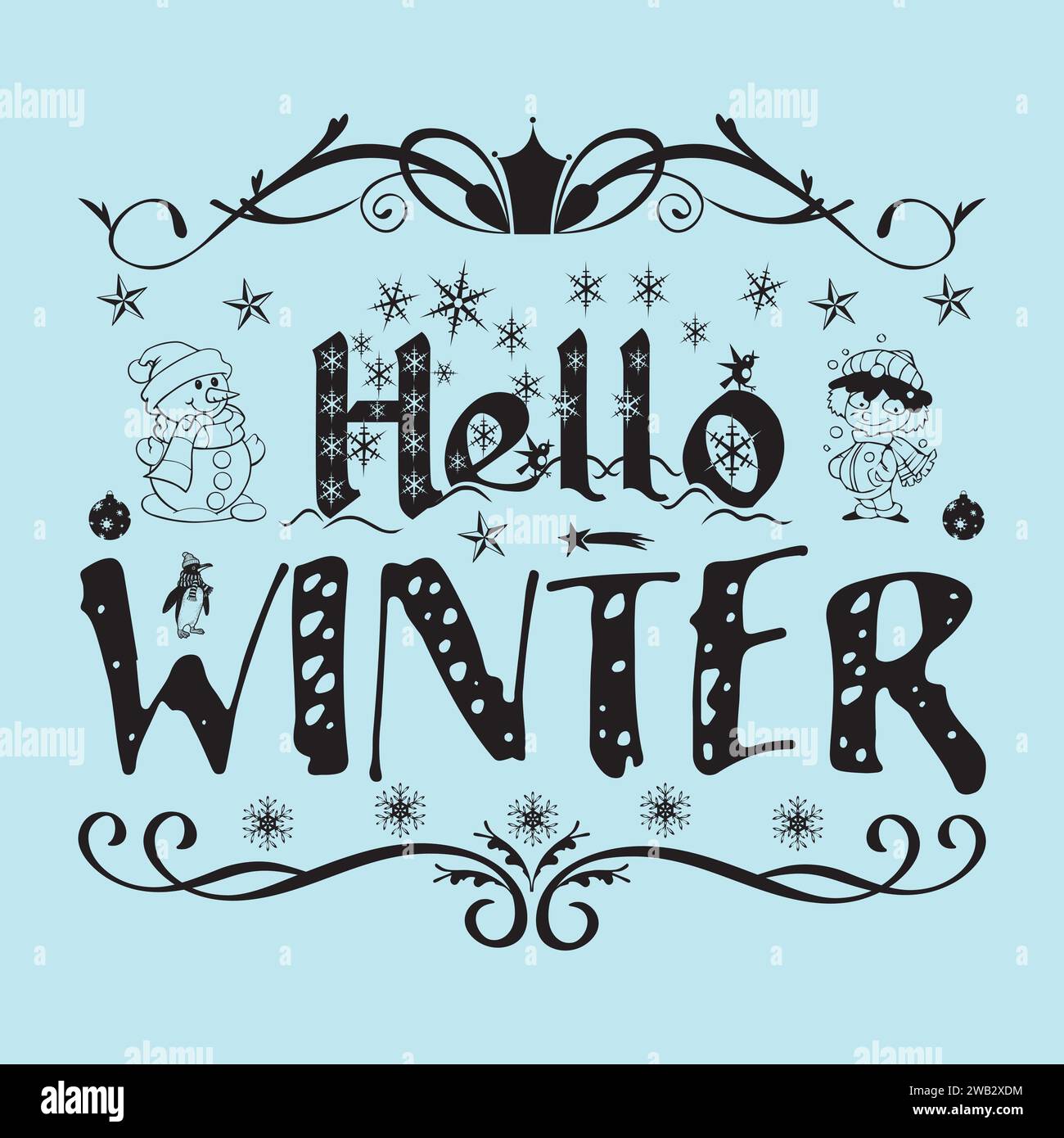 Design SVG invernale Illustrazione Vettoriale