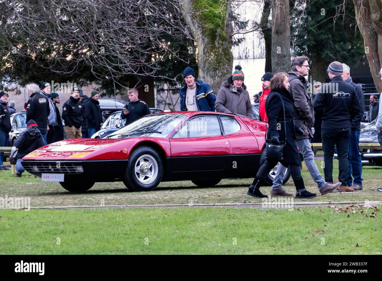 Ferrari Boxer al Bicester Heritage Scramble, gennaio 2024 Foto Stock