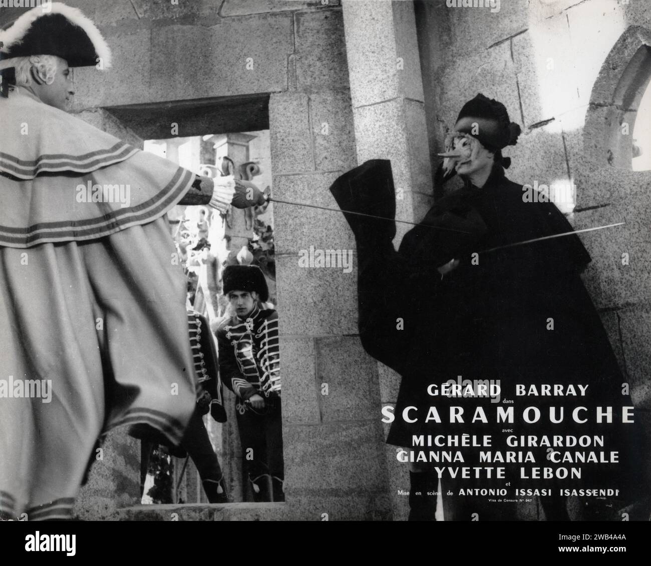 La Máscara de Scaramouche le avventure di Scaramouche anno: 1963 Italia / Spagna / Francia Direttore: Antonio Isasi-Isasmendi Gonzalo Cañas Foto Stock