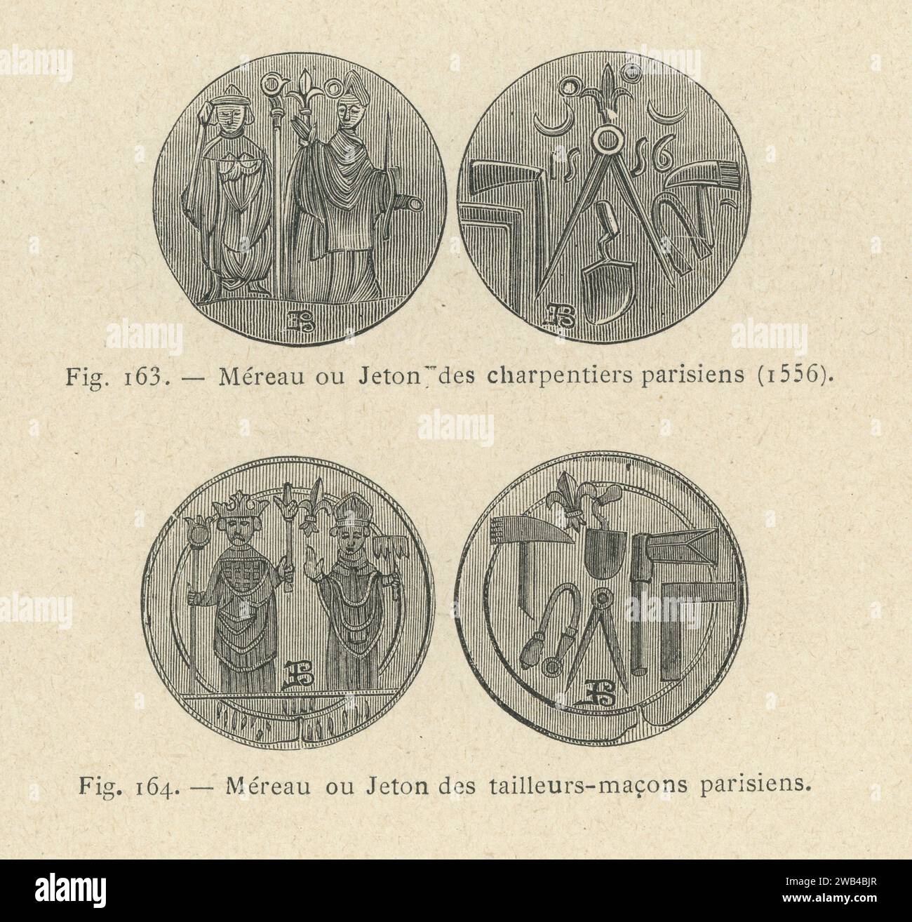 xx illustrazione di 'l'ancienne France: les Arts et métiers au Moyen-Âge. Etude illustrée sur le Moyen--Âge et la Renaissance d'après les ouvrages de M. Paul Lacroix', pubblicato nel 1887 da Firmin-Didot (Parigi). Foto Stock