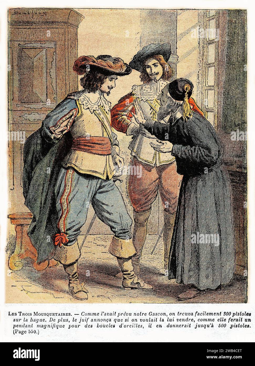 "I tre moschettieri" (francese: Les Trois Mousquetaires) Collezione privata Alexandre Dumas del XIX secolo Foto Stock