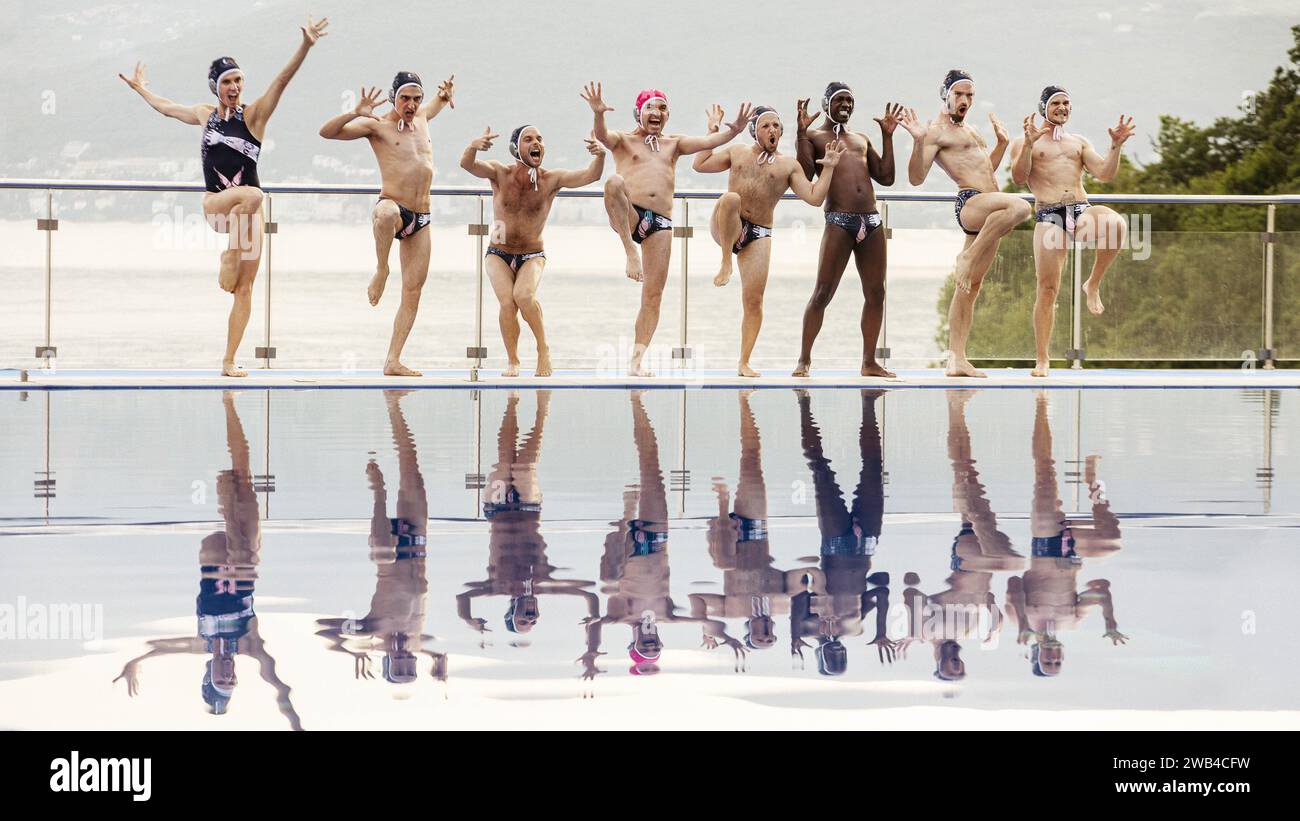 Les Crevettes pailletées anno : 2019 Francia Direttore : Maxime Govare, Cédric le Gallo Félix Martinez, Roland Menou, Geoffrey Couët, Michaël Abiteboul, David Baiot, Alban Lenoir, Nicolas Gob, Romain Brau, Romain Lancry solo per uso editoriale. Crediti: Thibault Grabherr/Photo12/Les Improductibles/Kaly Productions Foto Stock