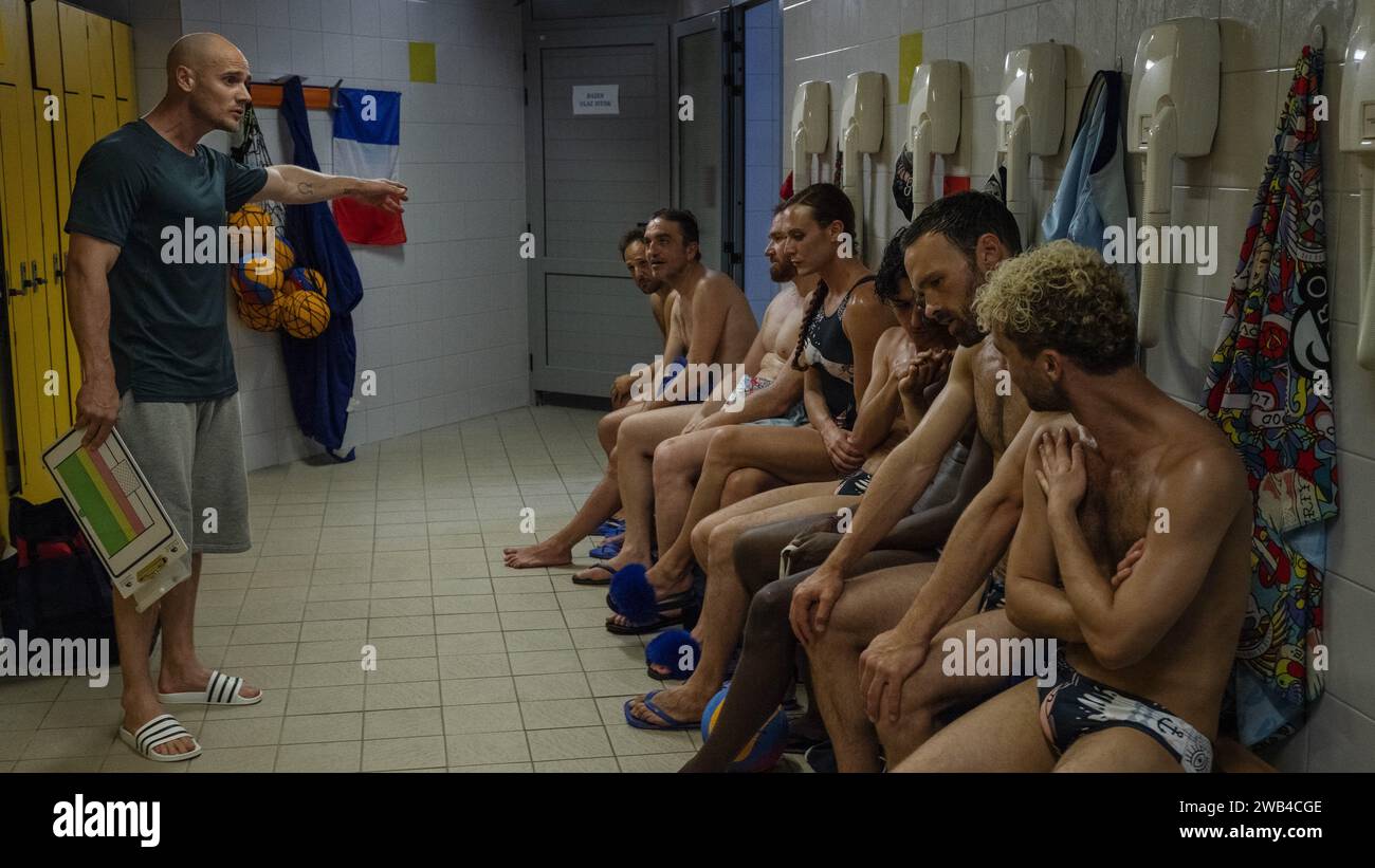 Les Crevettes pailletées anno : 2019 Francia Direttore : Maxime Govare, Cédric le Gallo Nicolas Gob, Roland Menou, Michaël Abiteboul, Romain Brau, Félix Martinez, David Baiot, Alban Lenoir, Geoffrey Couët Foto Stock