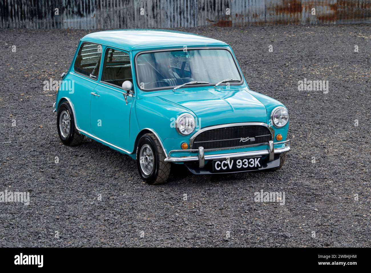 1972 Ocelli Mini classica auto britannica sovralimentata Foto Stock