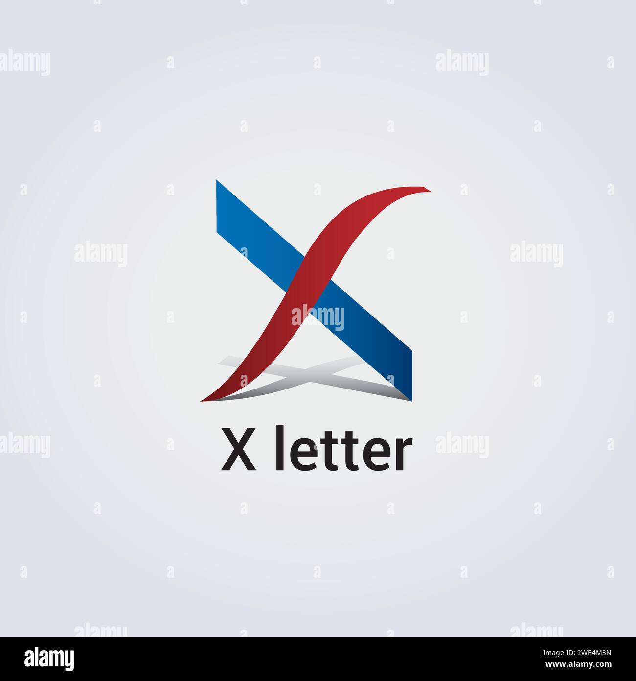 Design di icone a X lettere singolo logo isolato marchio identità aziendale vari colori modello modificabile monogramma vettoriale emblema illustrazione Illustrazione Vettoriale