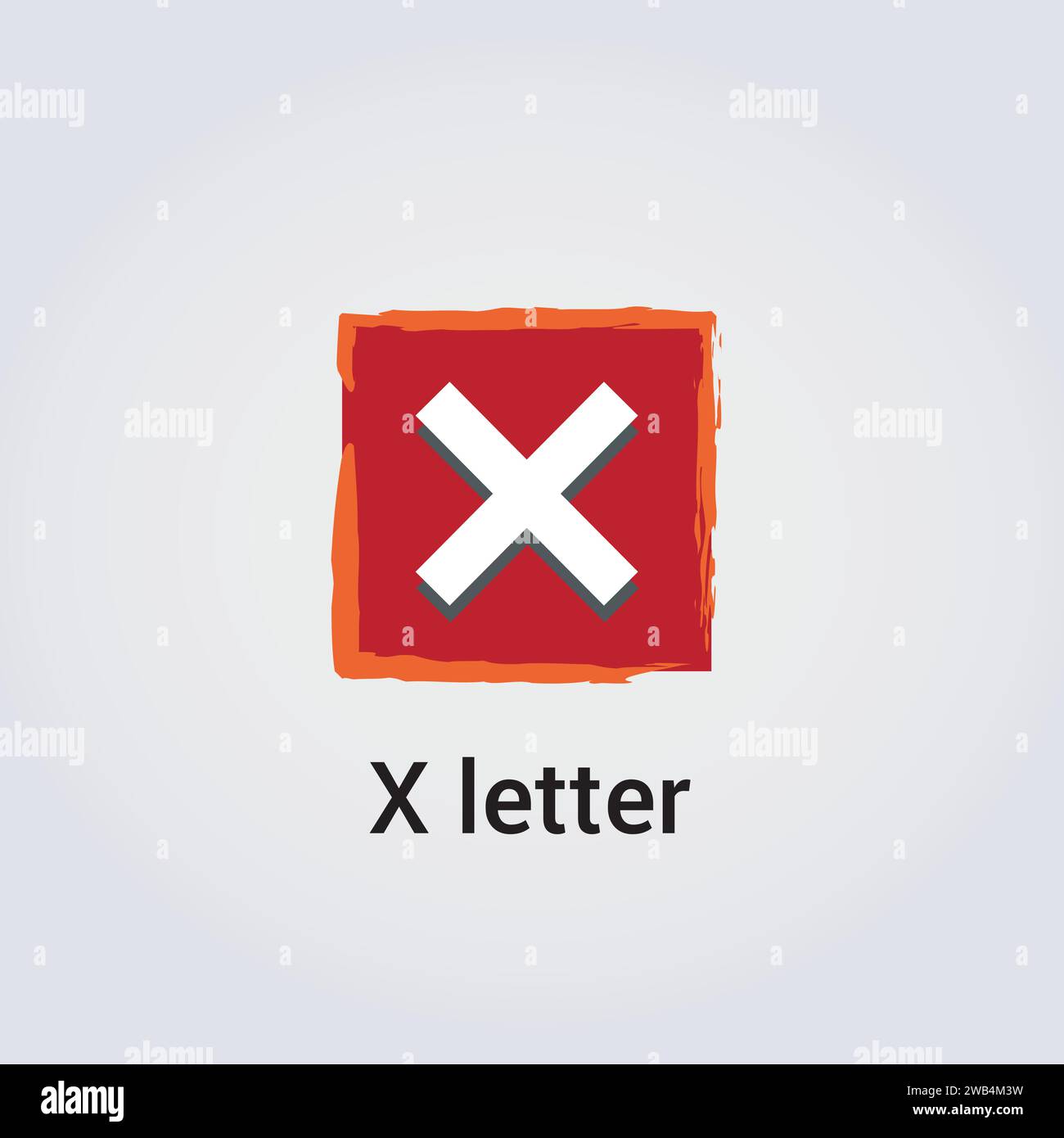 Design di icone a X lettere singolo logo isolato marchio identità aziendale vari colori modello modificabile monogramma vettoriale emblema illustrazione Illustrazione Vettoriale