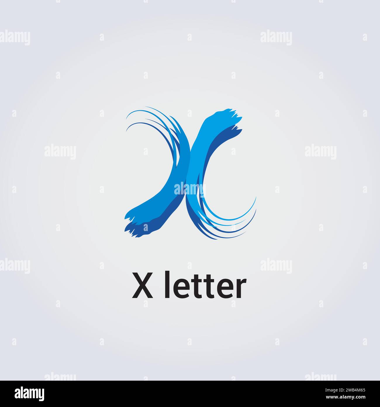 Design di icone a X lettere singolo logo isolato marchio identità aziendale vari colori modello modificabile monogramma vettoriale emblema illustrazione Illustrazione Vettoriale