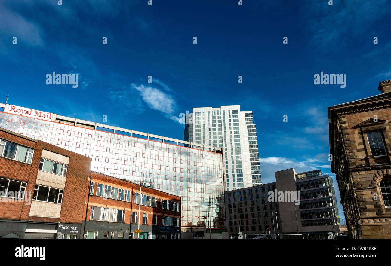 Royal mail Building and Sorting Office a Belfast, Irlanda del Nord. Foto Stock