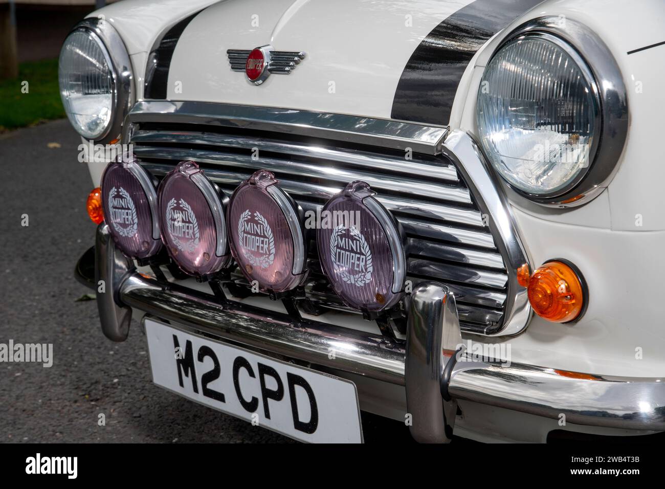 La Mini Cooper degli anni '1990 è una classica auto britannica Foto Stock