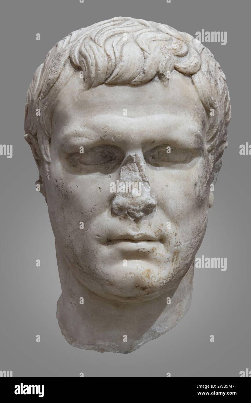 (Tolosa) Buste de Marcus Vipsanius Agrippa Foto Stock