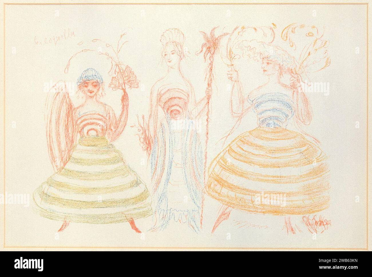 18) de schelpen (uit- la Gamme d'Amour), James Ensor, Mu.ZEE Ostende, SM001767. Foto Stock