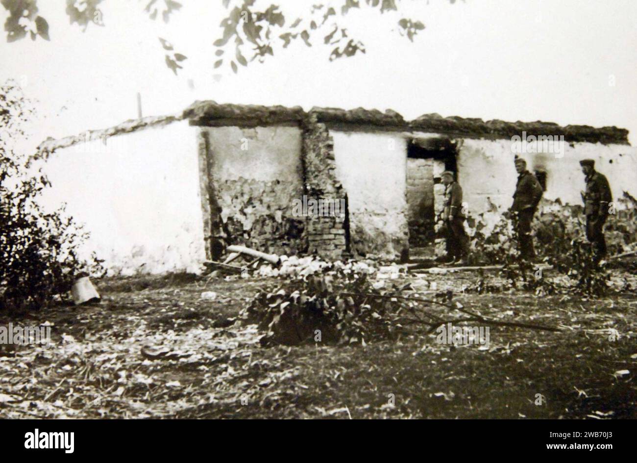 ''Una testimonianza di inutile distruzione polacca'', invasione tedesca della Polonia, 1939 (33633762104). Foto Stock