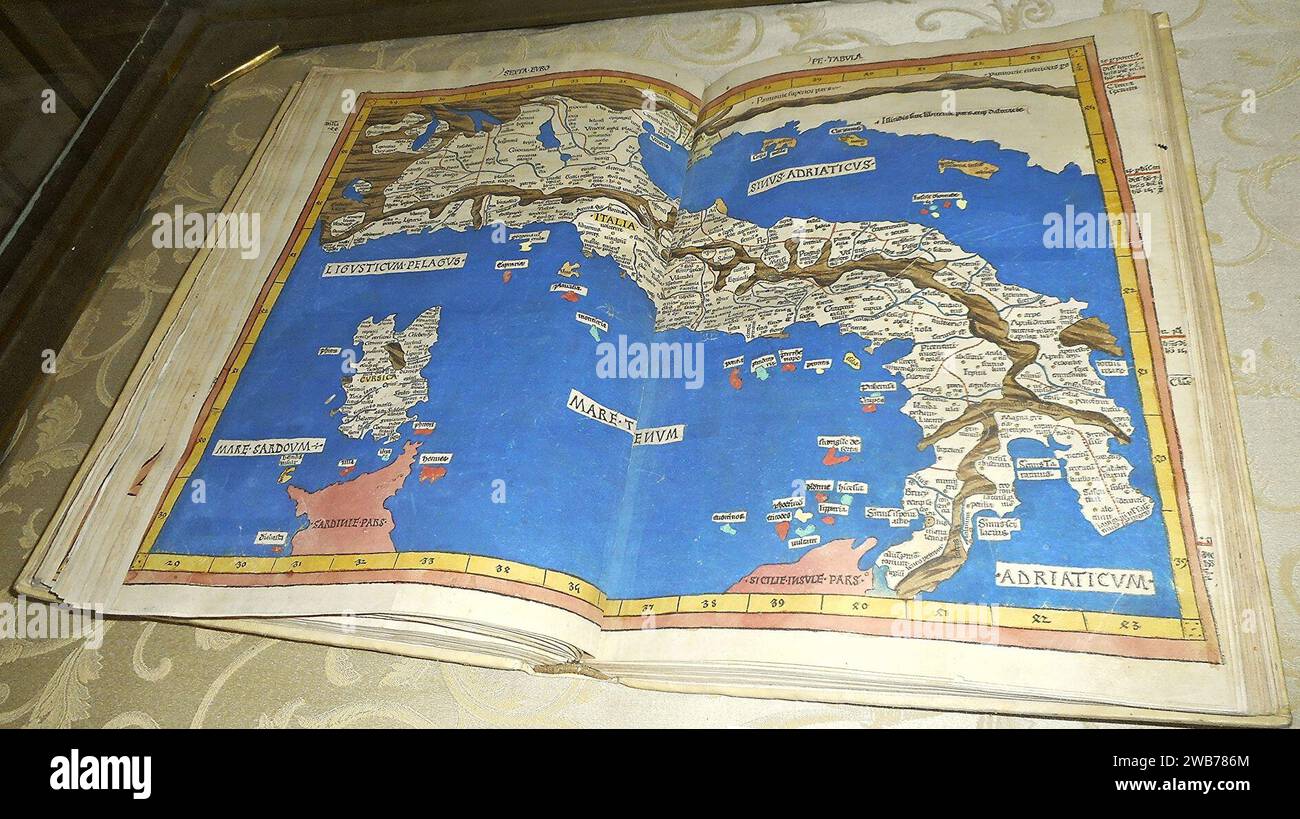 ''Geography'' di Claudio Tolomeo - Ulm, Joahnn Reger, 1486 Foto Stock