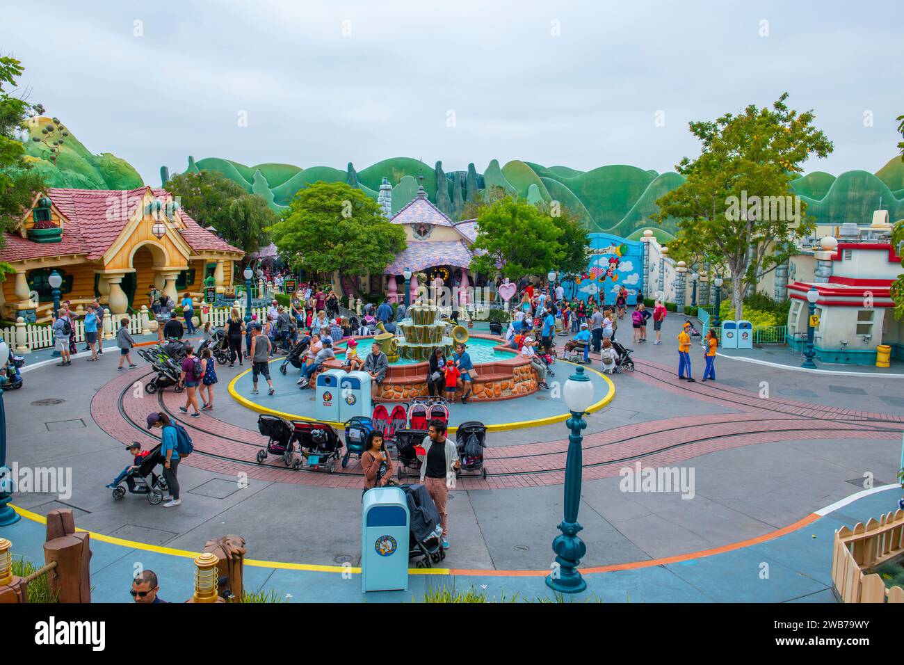 Centoonial Park a Toontown nel Disneyland Park ad Anaheim, California, USA. Foto Stock