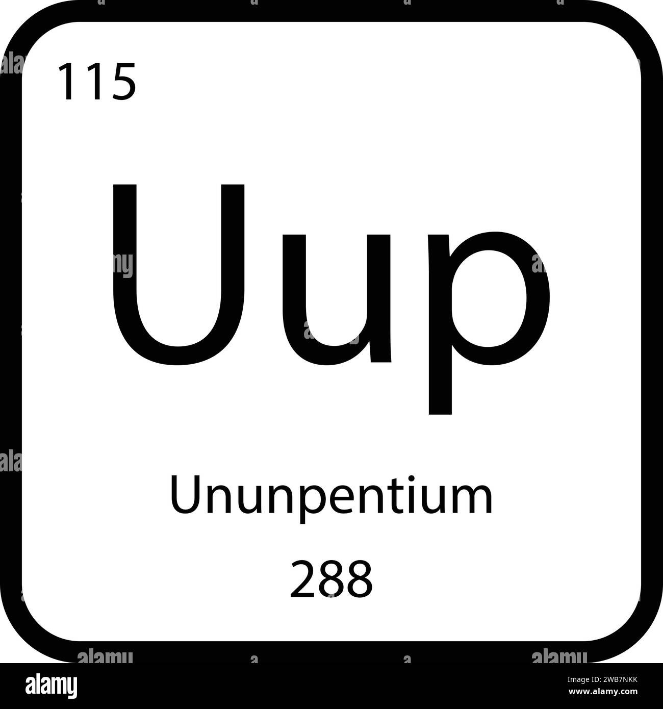 Ununpentium icon vektor Illustration design Illustrazione Vettoriale