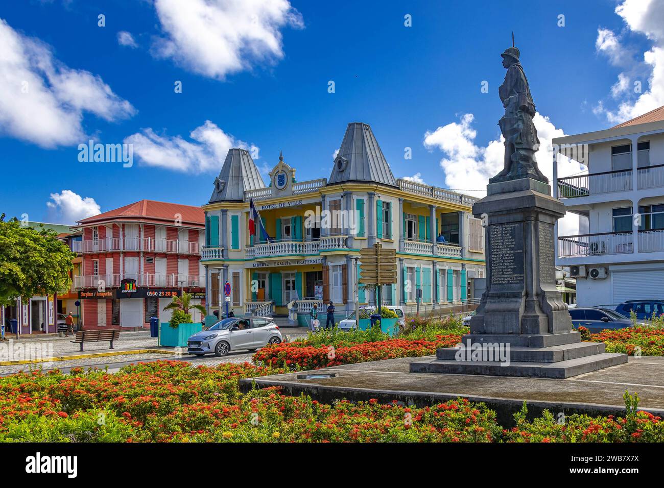 GUADALUPA, GRANDE-TERRE, LE MOULE, MUNICIPIO Foto Stock