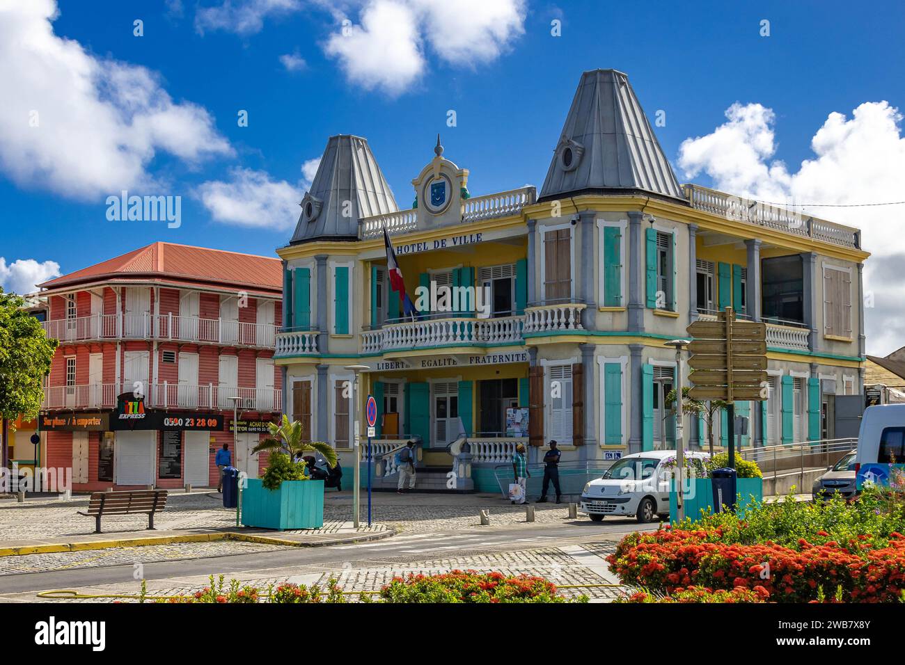 GUADALUPA, GRANDE-TERRE, LE MOULE, MUNICIPIO Foto Stock