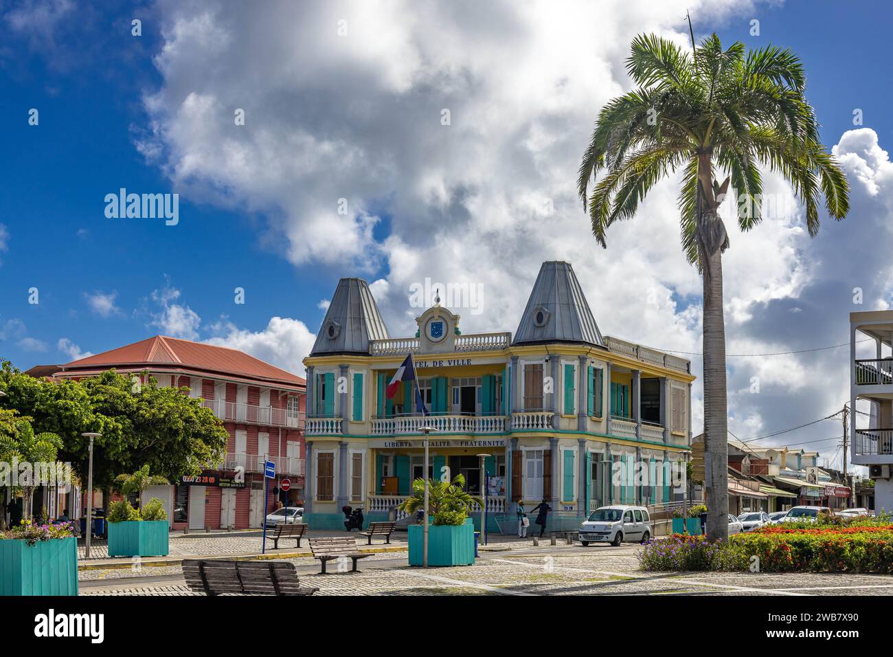 GUADALUPA, GRANDE-TERRE, LE MOULE, MUNICIPIO Foto Stock