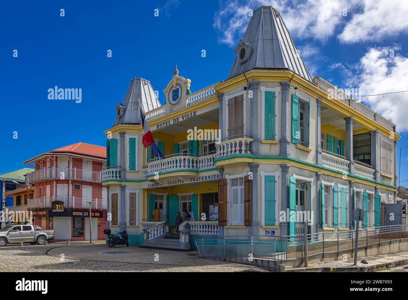 GUADALUPA, GRANDE-TERRE, LE MOULE, MUNICIPIO Foto Stock