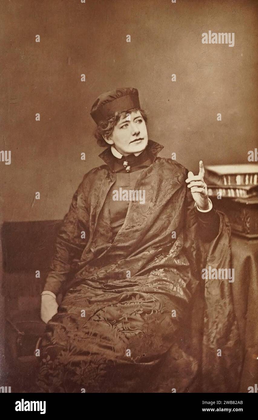 Portia interpretata da Ellen Terry, 1879 di Window & Grove. Portia (il Mercante di Venezia), un personaggio della commedia di William Shakespeare il Mercante di Venezia dal libro ' THE THEATER ' A Monthly Review THE DRAMA, MUSIC, AND THE FINE ARTS. A CURA DI CLEMENT SCOTT. DA GENNAIO a GIUGNO 1880. Pubblicato a LONDRA da CHARLES DICKENS & EVANS, 26, WELLINGTON STREET. Foto Stock